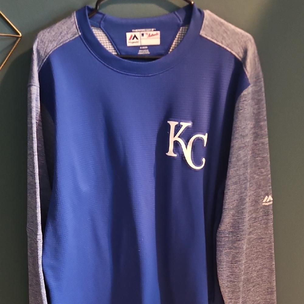 Majestic Blue and Gray Kids Sweatshirt